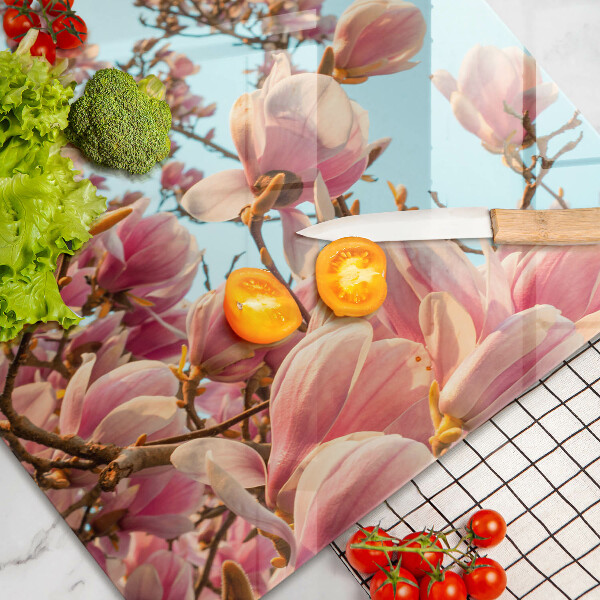 Protection plaque induction Arbre à fleurs roses