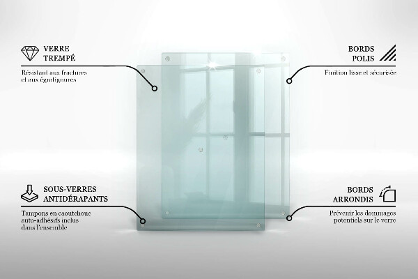 Protection pour plaque de cuisson transparente 2x40x52 cm