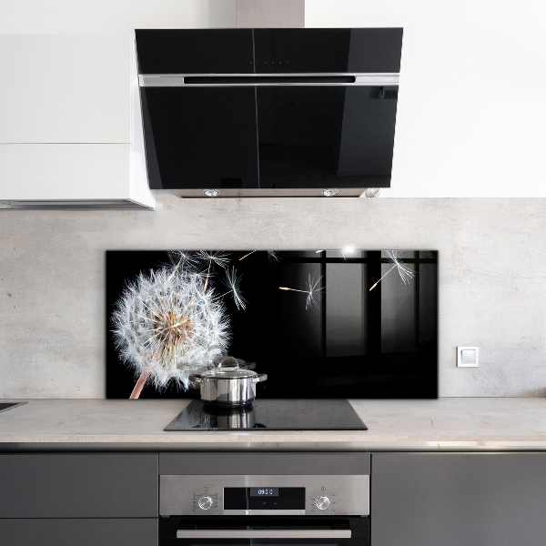 Crédence cuisine en verre Pissenlit pissenlit dans le vent