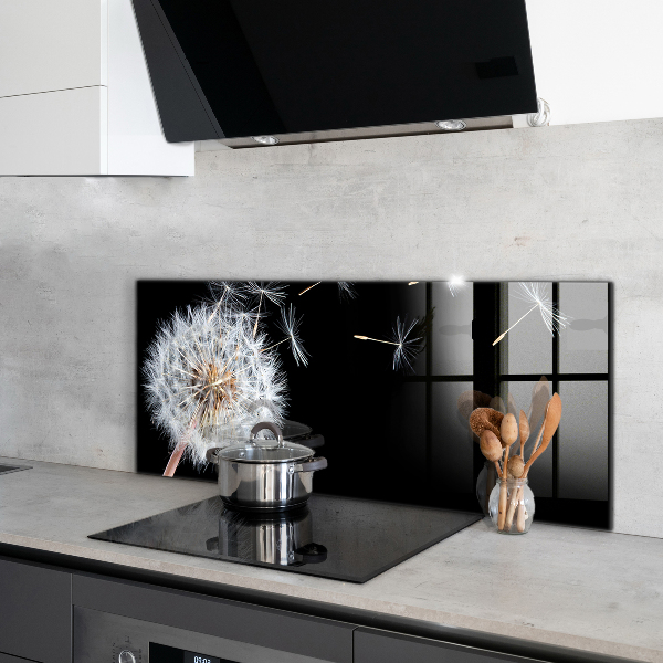 Crédence cuisine en verre Pissenlit pissenlit dans le vent