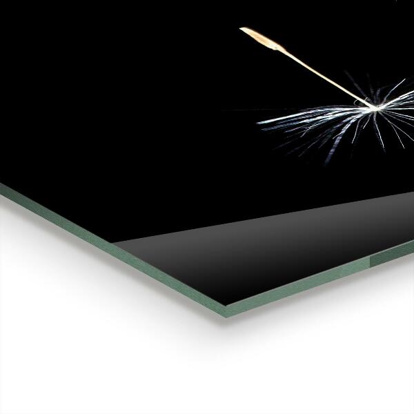 Crédence cuisine en verre Pissenlit pissenlit dans le vent