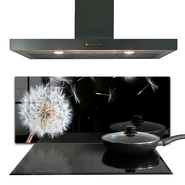 Crédence cuisine en verre Pissenlit pissenlit dans le vent