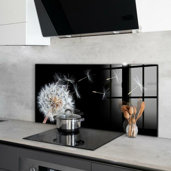 Crédence cuisine en verre Pissenlit pissenlit dans le vent