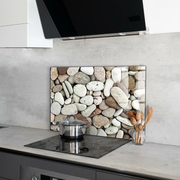 Crédence en verre Plage de galets