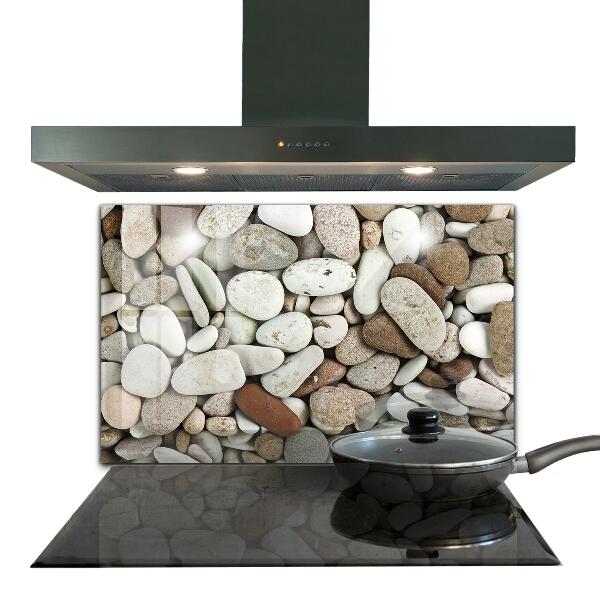 Crédence en verre Plage de galets