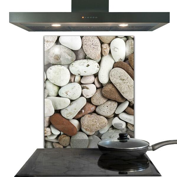 Crédence en verre Plage de galets