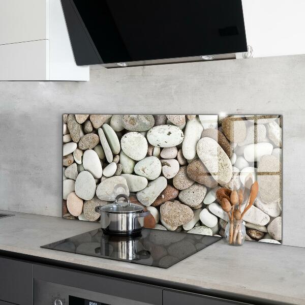 Crédence en verre Plage de galets
