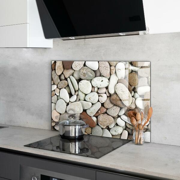 Crédence en verre Plage de galets