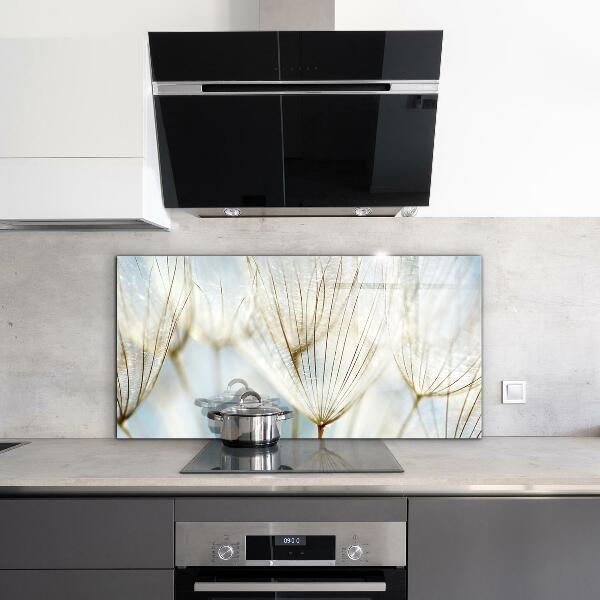 Crédence cuisine en verre Pissenlit pissenlit dans le vent