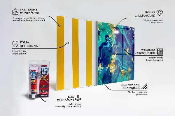 Crédence en verre Abstraction de l'art moderne