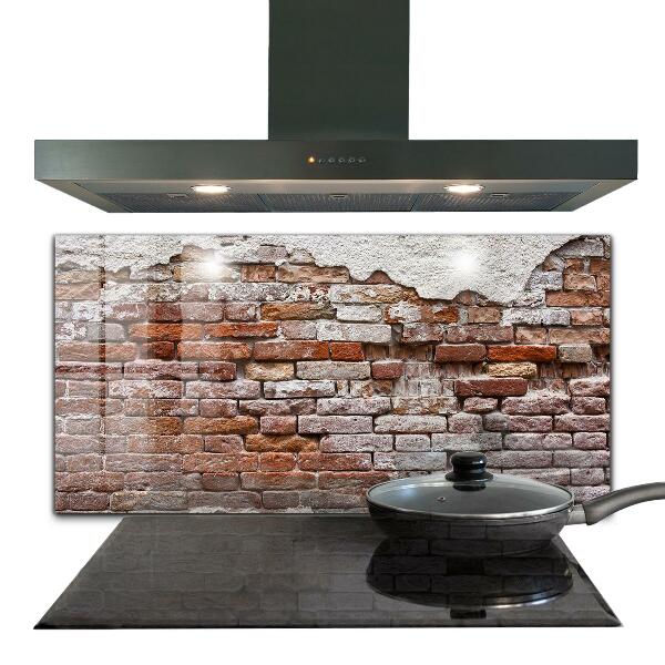 Panneaux muraux cuisine Mur de briques en pierre