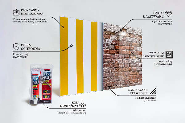 Panneaux muraux cuisine Mur de briques en pierre
