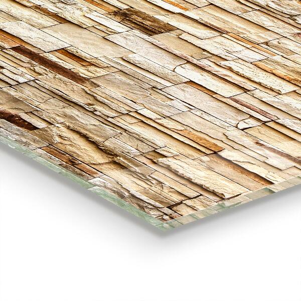 Panneaux muraux cuisine Mur en pierre naturelle