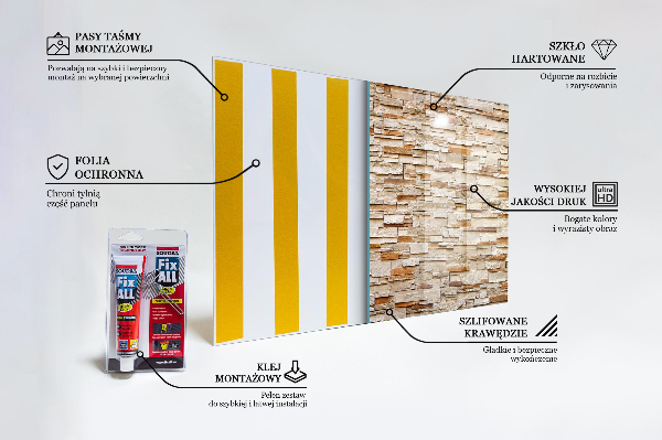 Panneaux muraux cuisine Mur en pierre naturelle