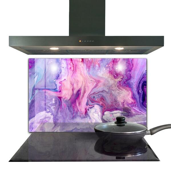 Crédence en verre Abstraction rose