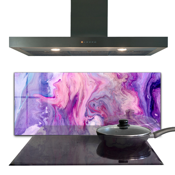 Crédence en verre Abstraction rose