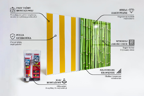 Crédence cuisine en verre Bambou asiatique