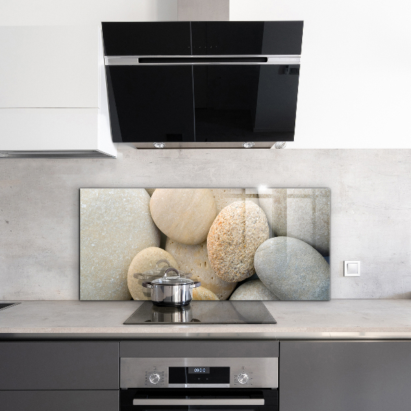 Crédence en verre Plage de galets