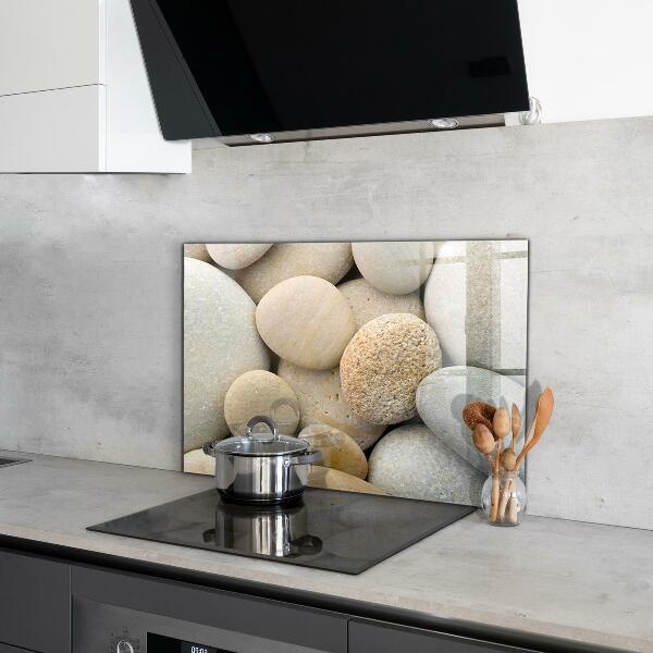 Crédence en verre Plage de galets