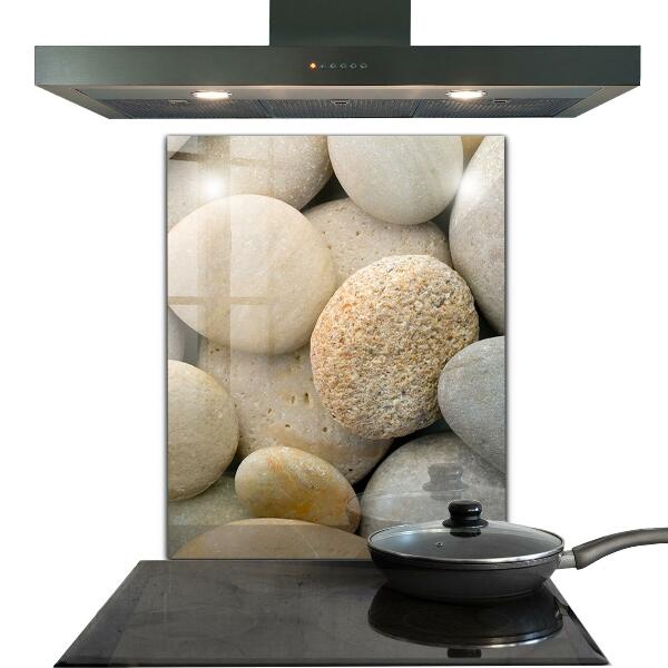 Crédence en verre Plage de galets