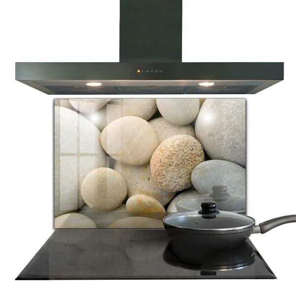 Crédence en verre Plage de galets