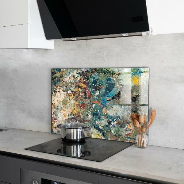 Crédence en verre Texture de peinture à l'huile