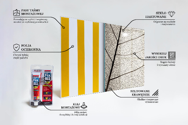 Crédence cuisine en verre Texture de feuille sépia