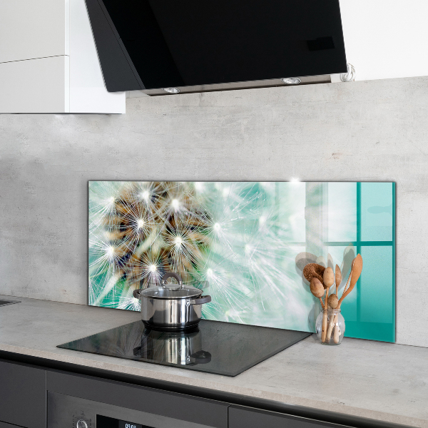 Crédence cuisine en verre Pissenlit dans la centrale éolienne