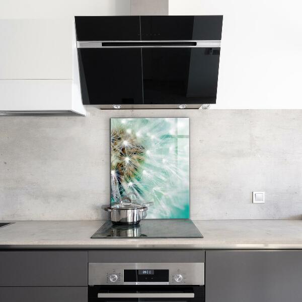 Crédence cuisine en verre Pissenlit dans la centrale éolienne