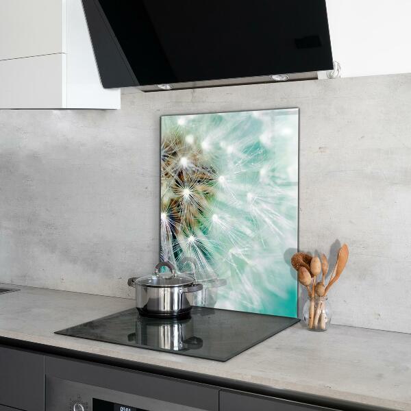 Crédence cuisine en verre Pissenlit dans la centrale éolienne