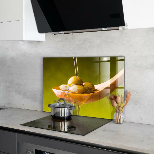 Crédence cuisine en verre Huile d'olive fraîchement pressée