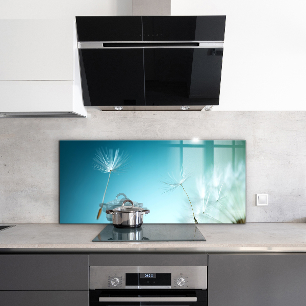 Crédence cuisine en verre Pissenlit pissenlit dans le vent