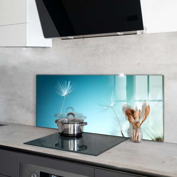 Crédence cuisine en verre Pissenlit pissenlit dans le vent