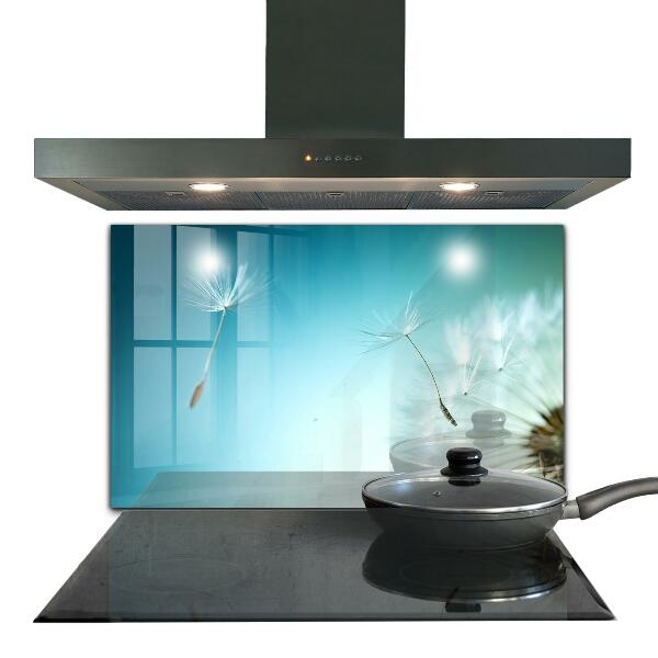 Crédence cuisine en verre Pissenlit pissenlit dans le vent