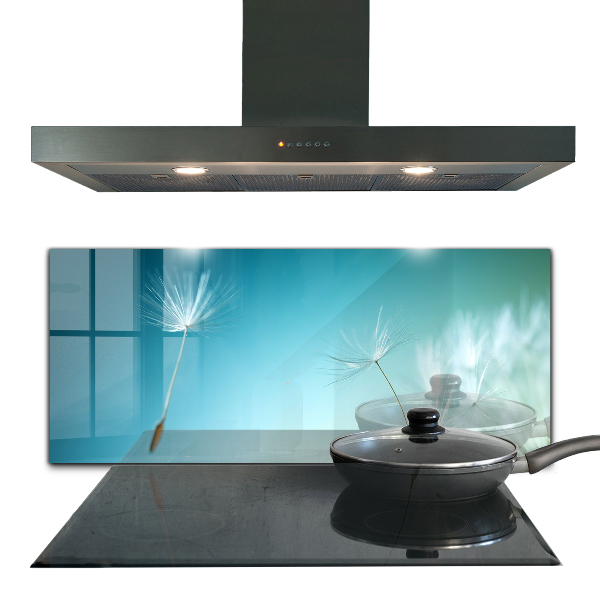 Crédence cuisine en verre Pissenlit pissenlit dans le vent