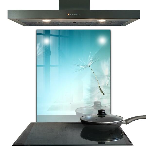 Crédence cuisine en verre Pissenlit pissenlit dans le vent