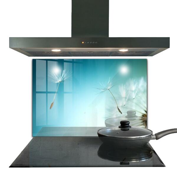 Crédence cuisine en verre Pissenlit pissenlit dans le vent