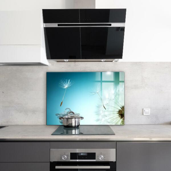 Crédence cuisine en verre Pissenlit pissenlit dans le vent