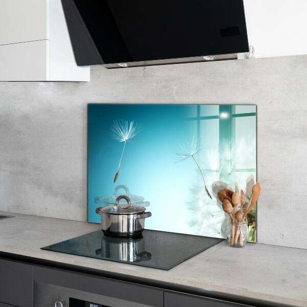 Crédence cuisine en verre Pissenlit pissenlit dans le vent
