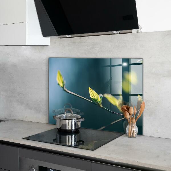 Crédence cuisine en verre Feuille brillante sur branche