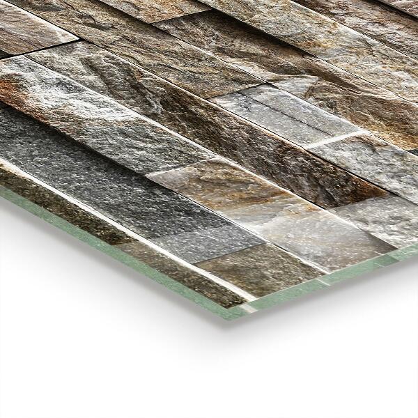 Crédence en verre Brique en pierre naturelle