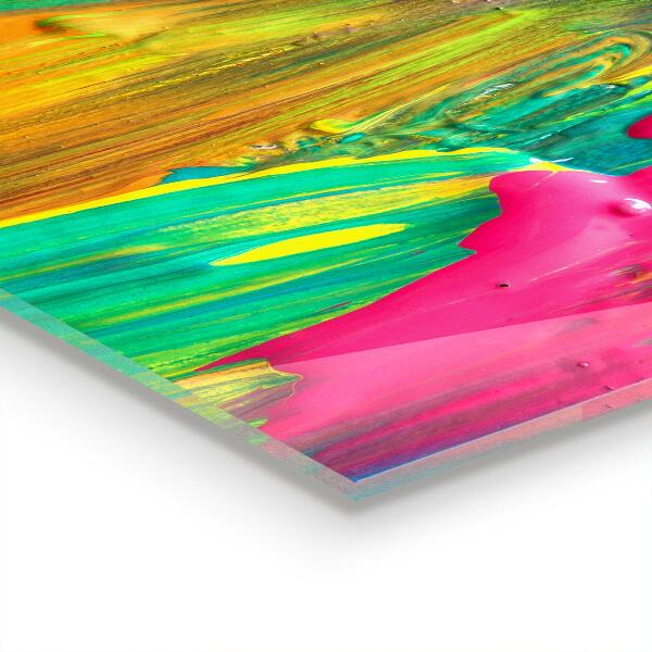 Crédence cuisine en verre Texture de peinture colorée