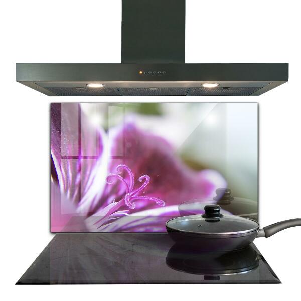 Crédence cuisine en verre Détails de la nature de la fleur rose