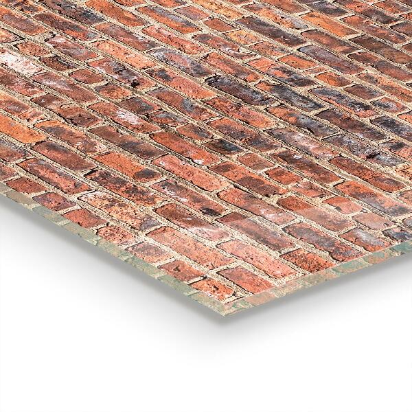 Crédence en verre trempé Texture de mur de briques