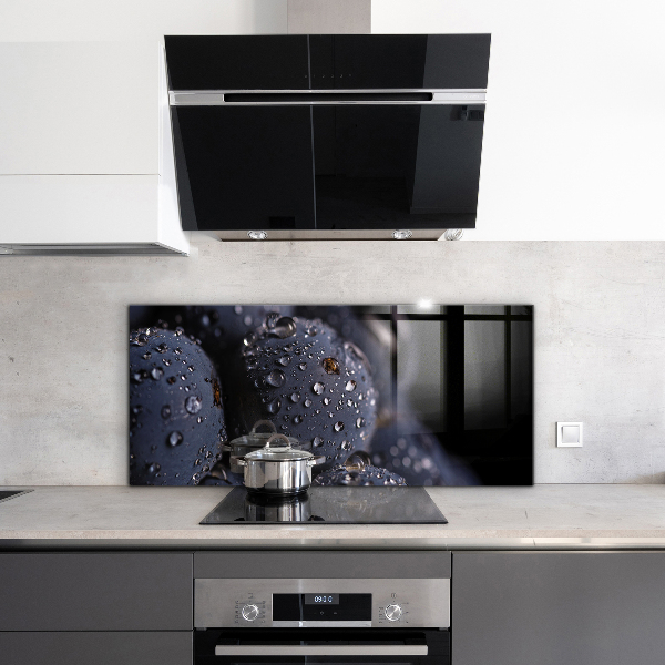 Crédence cuisine en verre Bleuets juteux