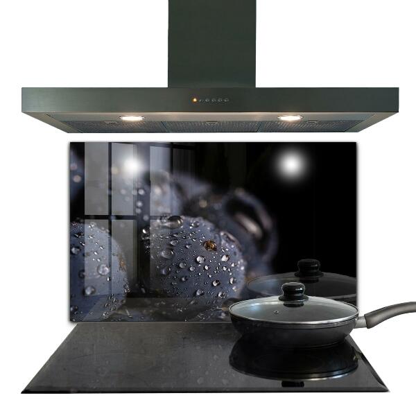 Crédence cuisine en verre Bleuets juteux