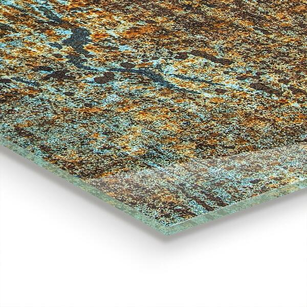 Crédence en verre trempé Texture de métal ancien