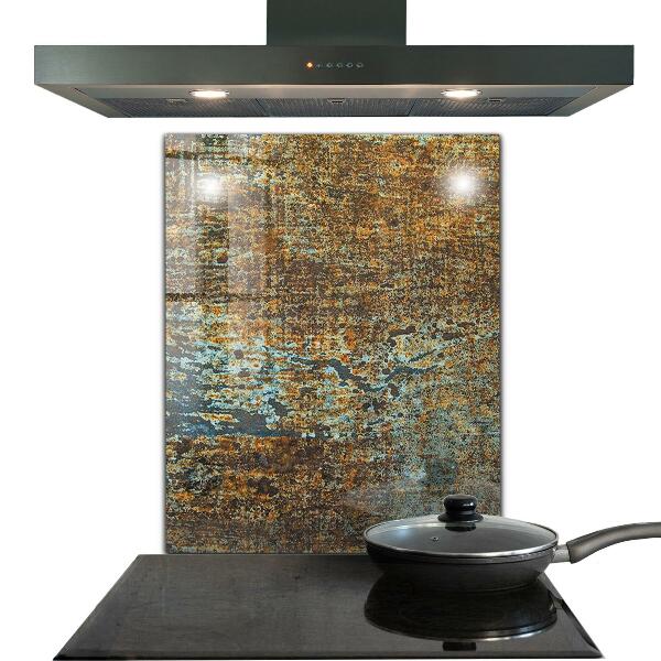 Crédence en verre trempé Texture de métal ancien