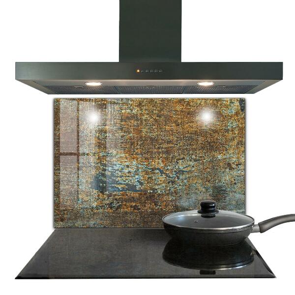 Crédence en verre trempé Texture de métal ancien