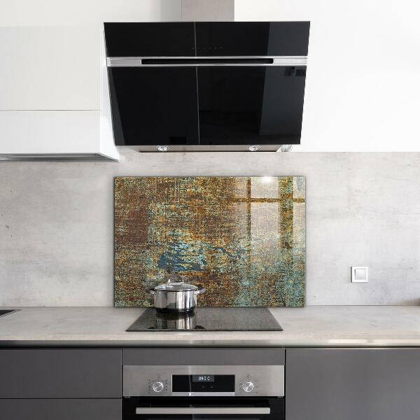 Crédence en verre trempé Texture de métal ancien